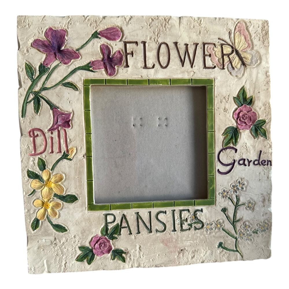 Picture Frame Square Floral Garden Home Decor